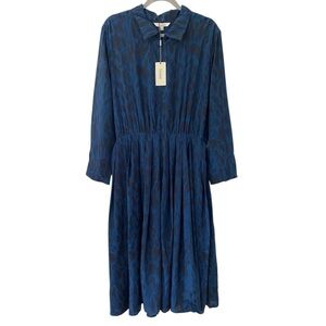 Tucker Allyson Indigo Safari Silk Dress